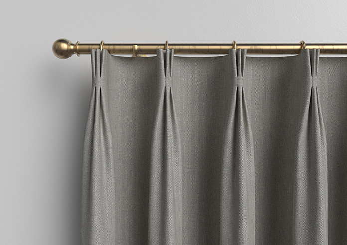 Delicate Chevron, Davy Grey - Made to Measure Curtains - Image 11